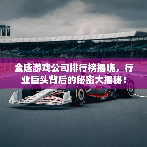 全速游戲公司排行榜揭曉，行業(yè)巨頭背后的秘密大揭秘！