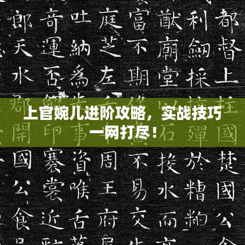 上官婉兒進(jìn)階攻略，實(shí)戰(zhàn)技巧一網(wǎng)打盡！