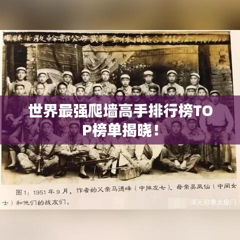世界最強(qiáng)爬墻高手排行榜TOP榜單揭曉！