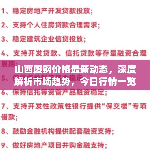 山西廢鋼價(jià)格最新動(dòng)態(tài)，深度解析市場(chǎng)趨勢(shì)，今日行情一覽