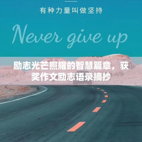 勵(lì)志光芒照耀的智慧篇章，獲獎(jiǎng)作文勵(lì)志語(yǔ)錄摘抄